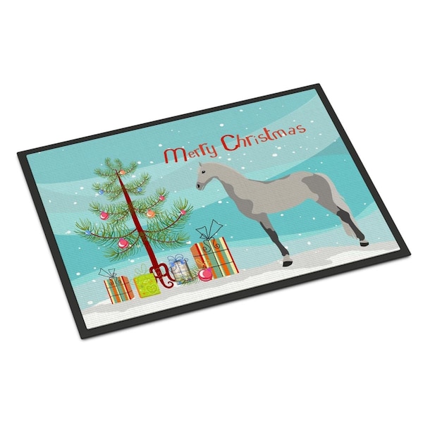 Carolines Treasures Orlov Trotter Horse Christmas Indoor or Outdoor Mat - 18 x 27 in. BB9275MAT - main